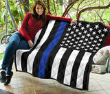 Thin Blue Line Quilt - Type 1