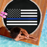 Thin Blue Line Beach Blanket - Type 2