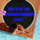 Thin Blue Line Family - Beach Blanket