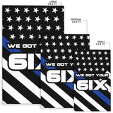 We Got Your Six - Thin Blue Line Rug
