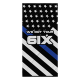 We Got Your Six - Thin Blue Line Beach Towel