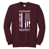 Youth "Honor Respect" Sweatshirt - Kids