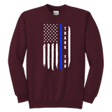 Youth "Thank You" Thin Blue Line Sweatshirt - Kids