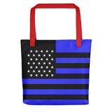 Thin Blue Line Flag - Tote Bag - Light Blue