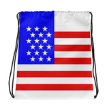 American Flag - Drawstring Bag