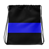 Blue Line Drawstring Bag - Thick Line