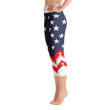 American (USA) Flag - Yoga Capri Leggings