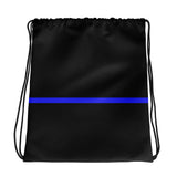 Blue Line Drawstring Bag - Narrow Line
