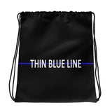 Back The Blue - Thin Blue Line Drawstring Bag