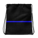 Blue Line Drawstring Bag - Narrow Line