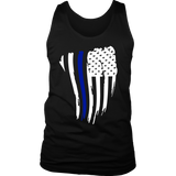 Thin Blue Line American Flag Tank top