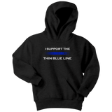 "I support the Thin Blue Line" - Kids Hoodie