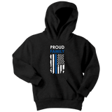 Proud Family - Thin Blue Line - Kids Hoodie