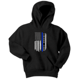 Thank You - Thin Blue Line Kids Hoodie