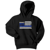 "Respect this Line" - Thin Blue Line Kids Hoodie
