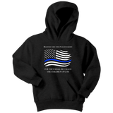 "Blessed are the Peacemakers" - Thin Blue Line Kids Hoodie