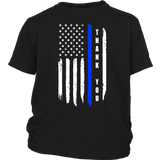 Thank You - Thin Blue Line Kids Shirt