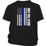 Hold the line - Thin Blue Line - Kids Shirt