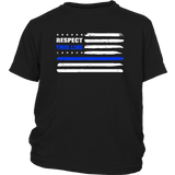 "Respect this Line" - Thin Blue Line Kids Shirt