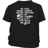 "REMEMBER" Thin Blue Line Kids Shirt