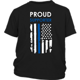 Proud Supporter - Thin Blue Line - Kids Shirt