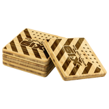 We Got Your Six Coasters - Type 2 - Set of 4