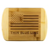 Thin Blue Line - Wood Cutting Board
