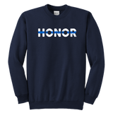 "Honor" - Thin Blue Line Kids Sweatshirt