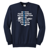 "REMEMBER" Thin Blue Line Kids Sweatshirt