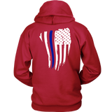 Thin Blue Line American Flag Hoodie