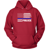 Police - Thin Blue Line Flag - Hoodie