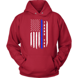 "Thank you" - Thin Blue Line Flag Hoodie