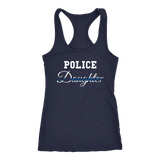 Women's Police Daughter - Racerback Tank Top