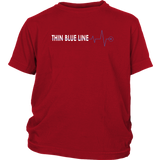 Youth Thin Blue Line "Heartbeat" Shirt - Kids