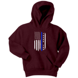 Youth "Thank You" Thin Blue Line Hoodie - Kids