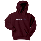 Youth Thin Blue Line "Heartbeat" Hoodie - Kids
