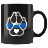 K9 Heart - Thin Blue Line Mug