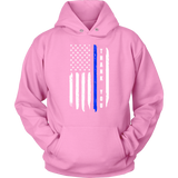 "Thank you" - Thin Blue Line Flag Hoodie