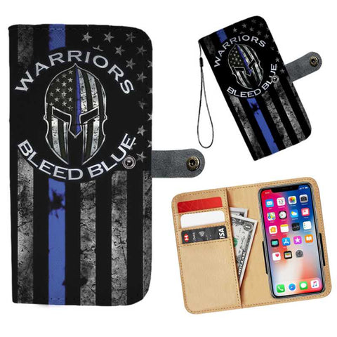 Thin Blue Line Wallet Phone Cases - for Police and Law Enforcement supporters