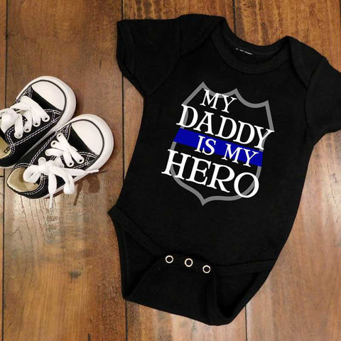 Thin Blue Line Baby Clothes (Bodysuits & Onesies) - for Police and Law Enforcement supporters