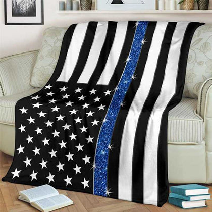 Thin Blue Line Blankets - for Police and Law Enforcement supporters