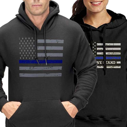 Thin Blue Line Hoodies - for Police and Law Enforcement supporters