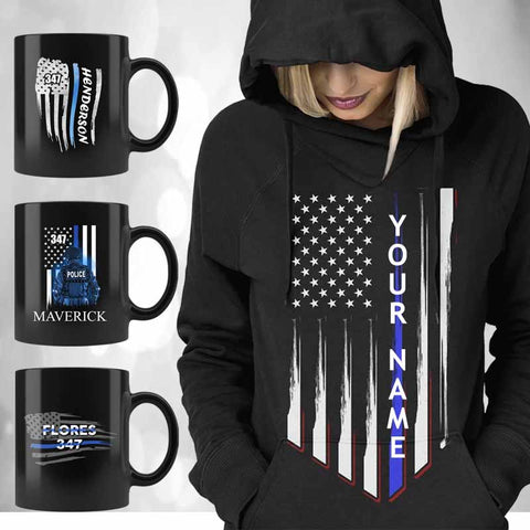 Personalized Thin Blue Line Products