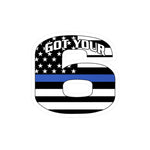 Got your 6 - Thin Blue Line Sticker - PFY - PMG1