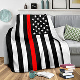 Thin Red Line USA Blanket (Firefighter Blanket)