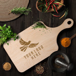 CMM Branded - Hardwood Paddle Cutting Board - A1-1
