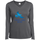 CMM Branded - LST353LS Ladies’ Long Sleeve Performance V-Neck Tee - A1-1