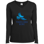 CMM Branded - LST353LS Ladies’ Long Sleeve Performance V-Neck Tee - A1-1