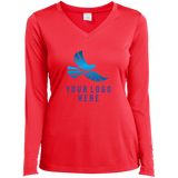 CMM Branded - LST353LS Ladies’ Long Sleeve Performance V-Neck Tee - A1-1
