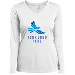 CMM Branded - LST353LS Ladies’ Long Sleeve Performance V-Neck Tee - A1-1